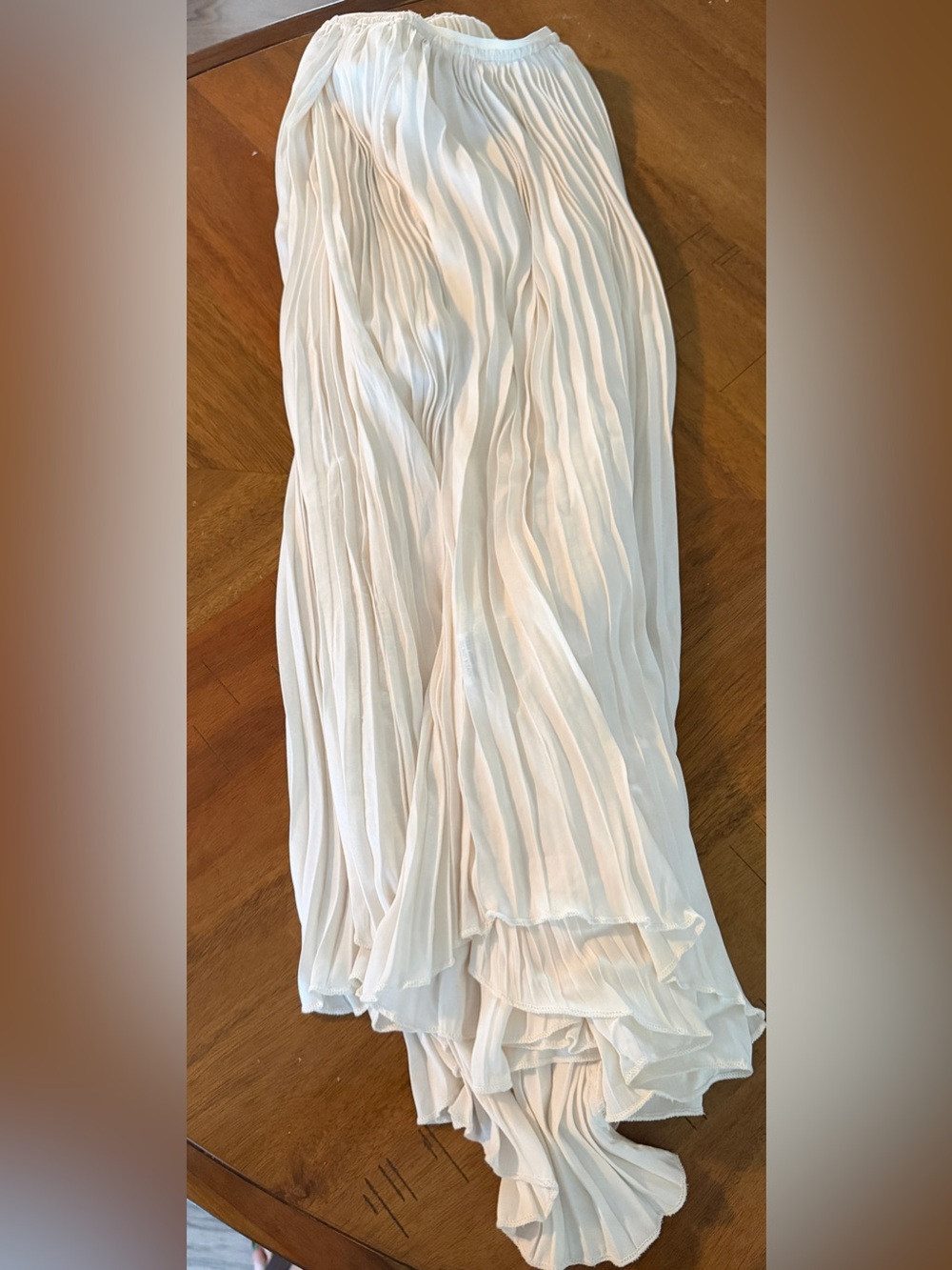 Melloday pleated White Midi Skirt - Elegant Lightweight Women’s Skirt